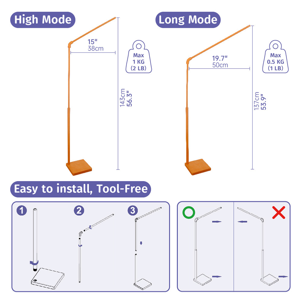 Floor-Standing Baby Crib Mobile Arm