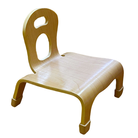 5" Child Chair, Natural Wood, 2 Pack