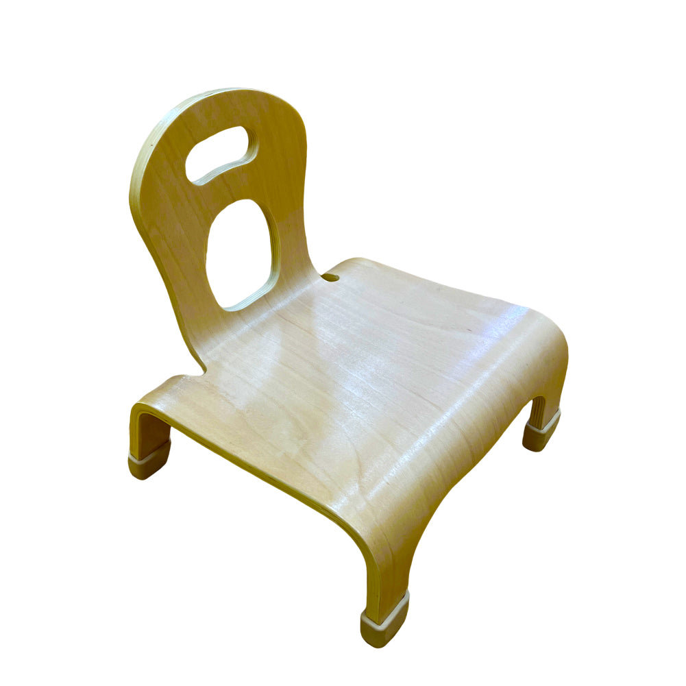 5" Child Chair, Natural Wood, 2 Pack