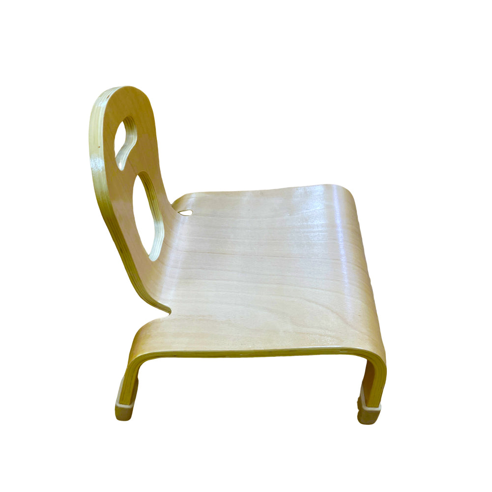 5" Child Chair, Natural Wood, 2 Pack