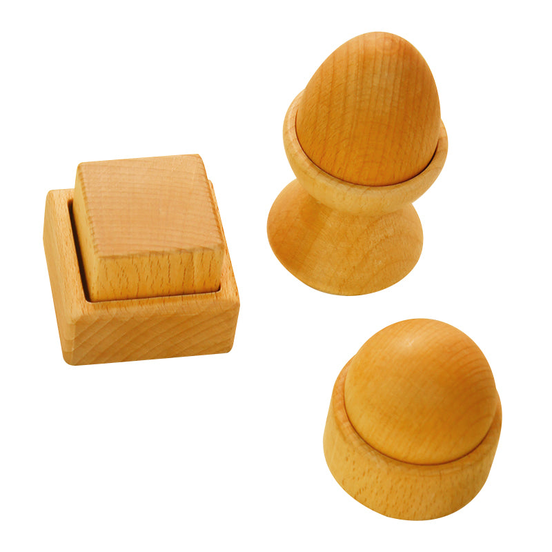 3D Object Fitting Set, Made from beech wood and finished with wood wax oil